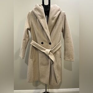 Zara Cream (Heather) Belted Coat